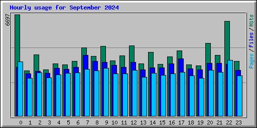 Hourly usage for September 2024