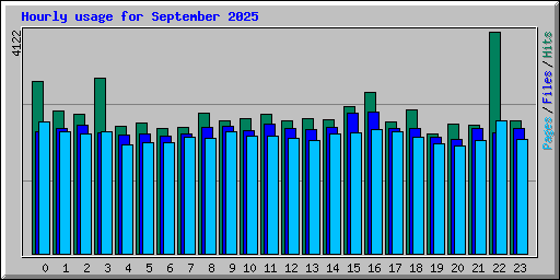 Hourly usage for September 2025