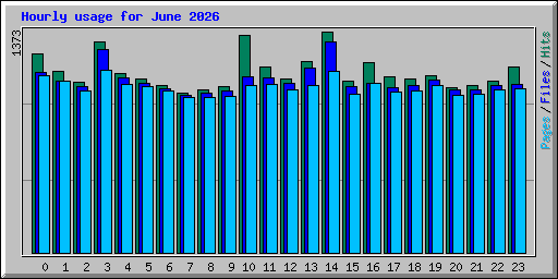 Hourly usage for June 2026